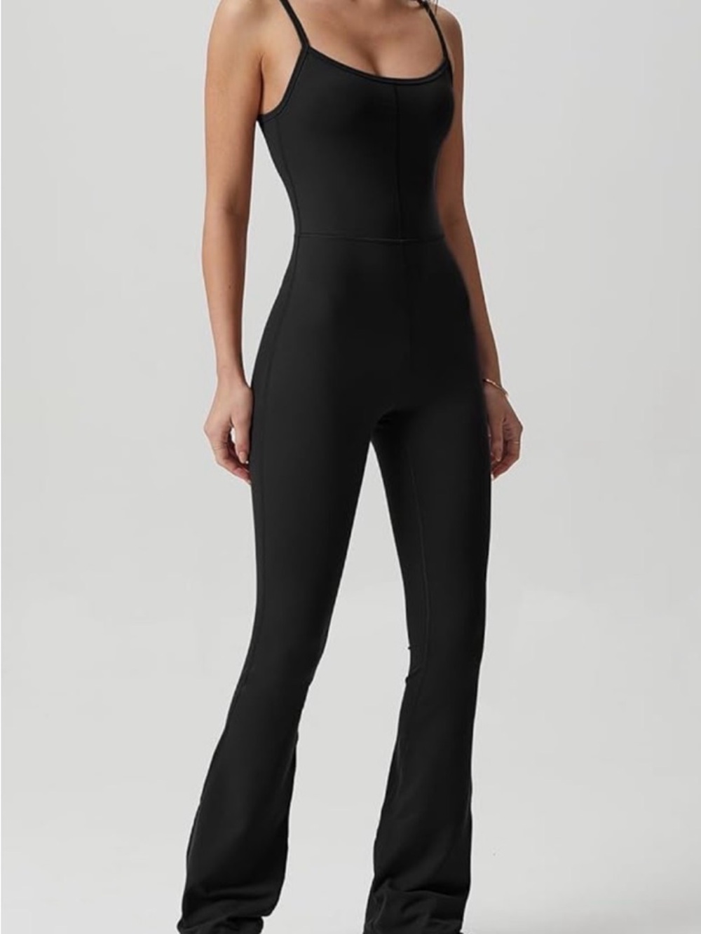 Amazon Black Spaghetti-Strap Jumpsuit